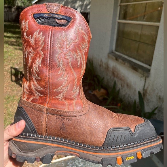 Cody James Decimator 9.5 Nano Comp Toe Oiled Leather Waterproof NEVER WORN - Picture 11 of 12